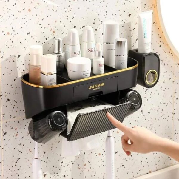 Bathroom Organizer With Toothbrush Holders