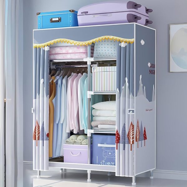 Metallic Frame wardrobe 2 Column