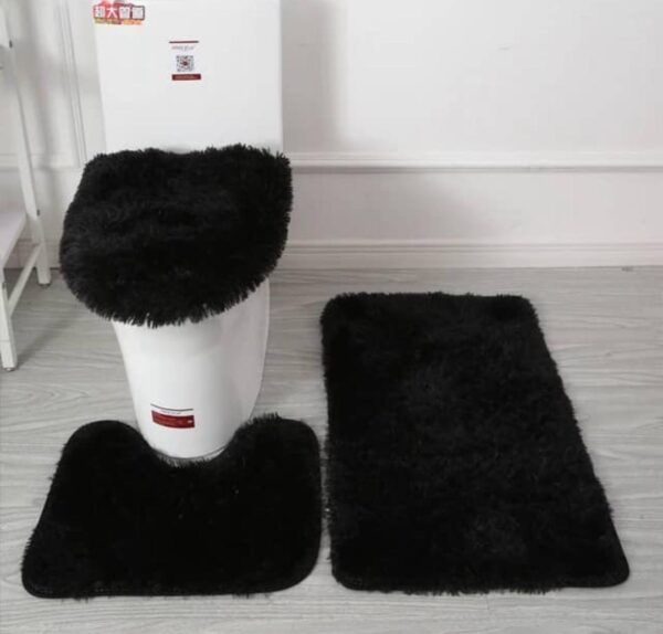 3-Pcs Bathroom Rug Set
