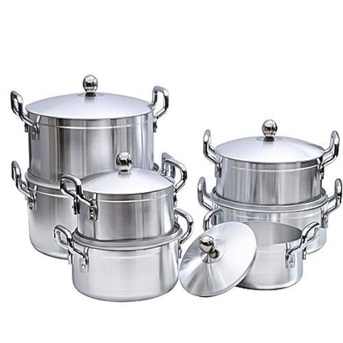 Heavy Stainless Steel Saucepans 7Pcs