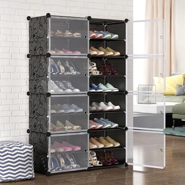 Plastic Shoe Rack (32 Pairs)