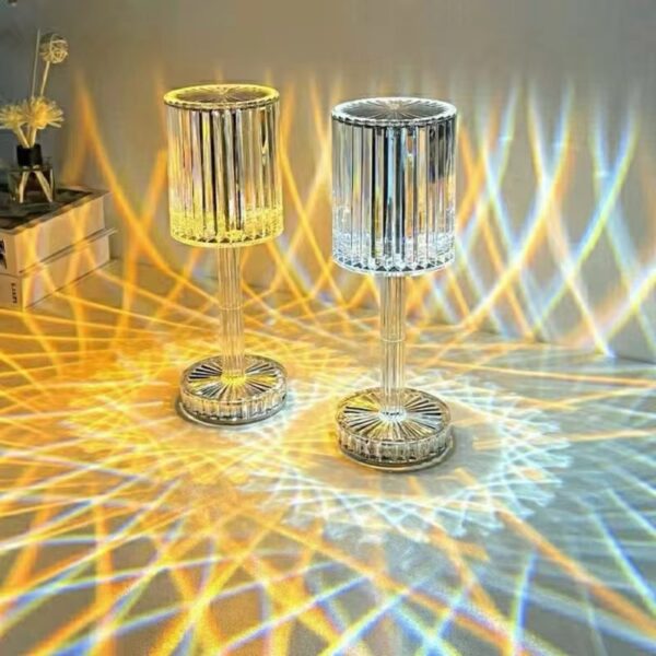LED Crystal Table Lamp With Remote