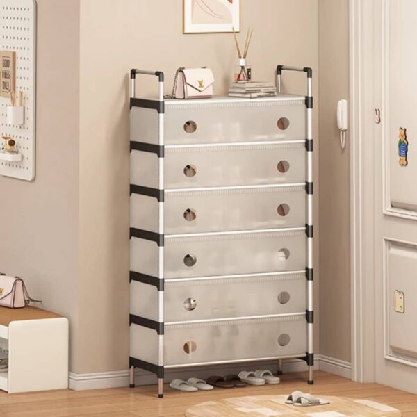 Metallic Shoe Rack Organizer