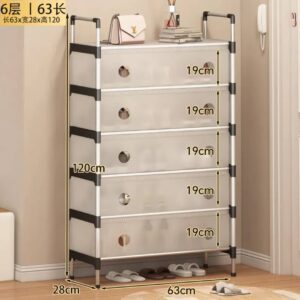 6 Tier Anti-Dust Quality And Durable Shoe Rack